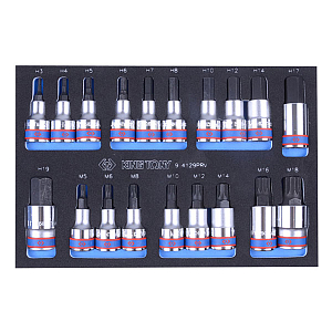 Наборы торцевых насадок и бит в ложементах Наборы торцевых насадок и бит в ложементах