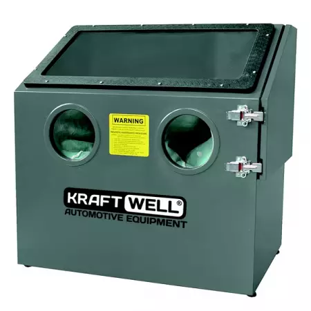 Камера пескоструйная настольная, боковая загрузка, 110 л, KraftWell KRW-SB110