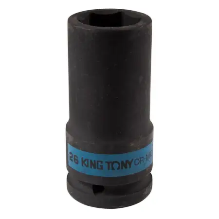 KING TONY 643526M Головка торцевая ударная глубокая шестигранная 3/4", 26 мм