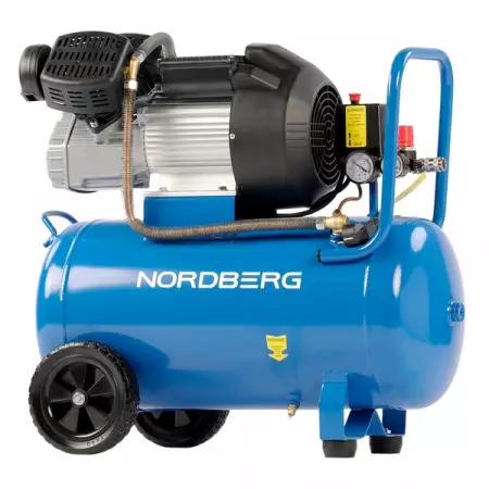 NORDBERG NCE50/360V Компрессор поршневой V-образный 220В, ресивер 50л, 360л/мин