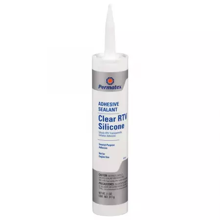 Клей-герметик силиконовый бесцветный, 311 г, Permatex Clear RTV Silicone Adhesive Sealant