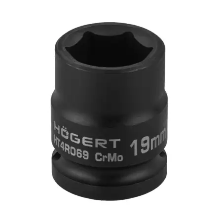 Головка торцевая ударная короткая 1/2”, 19 мм, HOEGERT HT4R069