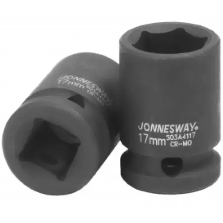 Головка торцевая ударная 6-гранная 1/2"DR, 17 мм, Jonnesway, S03A4117