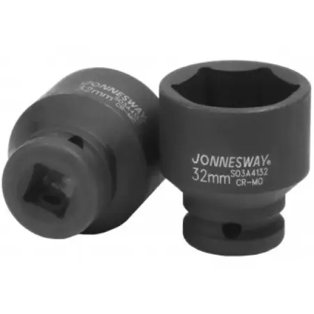 Головка торцевая ударная 6-гранная 1/2"DR, 32 мм, Jonnesway, S03A4132