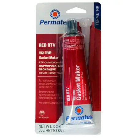 Герметик термостойкий красный, 85 г, Permatex High-Temp Red RTV Silicone Gasket Maker