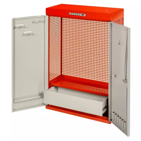 BAHCO 1495CD60RED Инструментальный шкаф двухдверный, 602x250x900 мм, красный