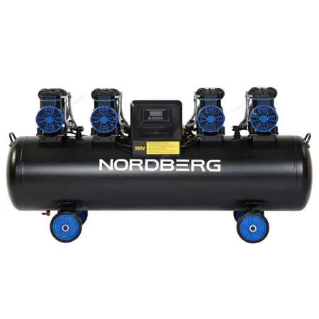 NORDBERG NCEO200/1000 Компрессор безмасляный 380В, ресивер 200л, 1000л/мин