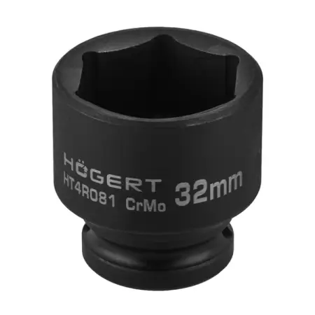 Головка торцевая ударная короткая 1/2”, 32 мм, HOEGERT HT4R081