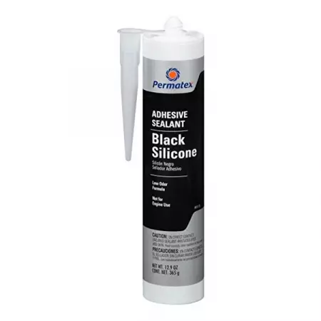 Клей-герметик силиконовый черный, 311 г, Permatex Black Silicone Adhesive Sealant