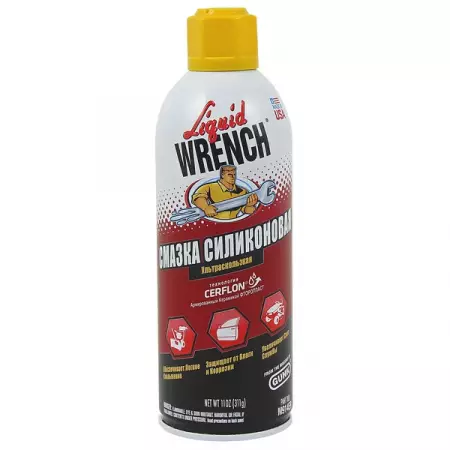 Смазка силиконовая ультраскользкая, 311 г, аэрозоль, Gunk Liquid Wrench Silicone Spray