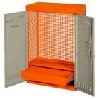 BAHCO 1495CD60 Инструментальный шкаф двухдверный, 602x250x900 мм, оранжевый