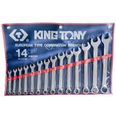 Набор ключей комбинированных 10-32 мм 14 предметов King Tony 1214MR