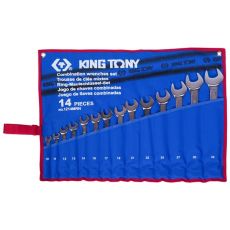 KING TONY 1214MRN Набор комбинированных ключей, 10-32 мм, 14 предметов