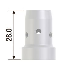 Диффузор газовый для горелки FB 500 белый (10 шт) FUBAG FB500.DCW