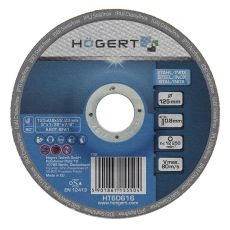 Диск отрезной по металлу тонкий 125x0,8x22,23 мм HOEGERT HT6D616
