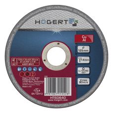 Диск отрезной по цветному металлу 125x1,6x22,23 мм HOEGERT HT6D640