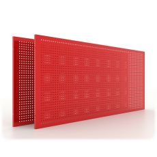 Инструментальная перфорированная панель для верстака Premium 1310 мм, красная, Ferrum 11.933-3000