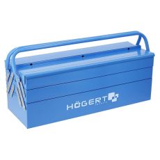 Ящик для инструментов металлический 530x205x200 мм, 5 отделений, HOEGERT HT7G078