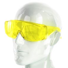 Очки защитные открытого типа, желтые, ударопрочный поликарбонат, СИБРТЕХ 89157