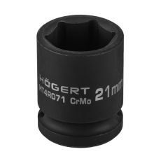 Головка торцевая ударная короткая 1/2”, 21 мм, HOEGERT HT4R071