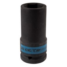KING TONY 643526M Головка торцевая ударная глубокая шестигранная 3/4", 26 мм