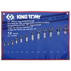 KING TONY 1712MRN Набор ключей накидных, 6-32 мм, 12 предметов