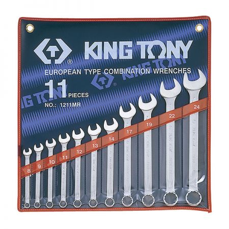 KING TONY 1211MR Набор ключей комбинированных 8-24 мм 11 предметов