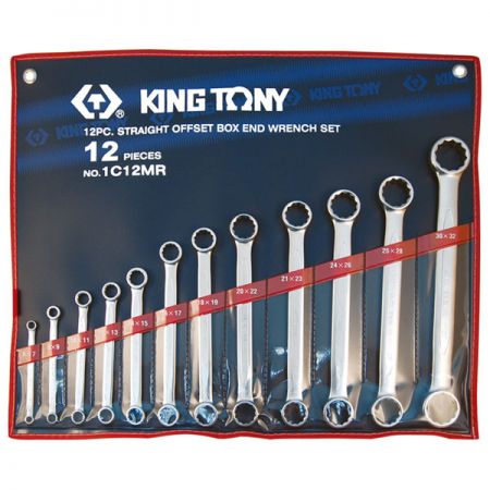 KING TONY 1C12MR Набор ключей накидных прямых 6-32 мм 12 предметов